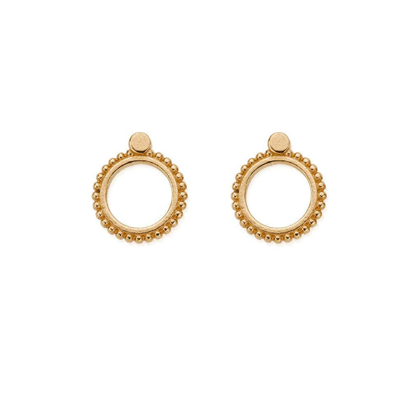 ChloBo New Gold Moon Stud Earrings