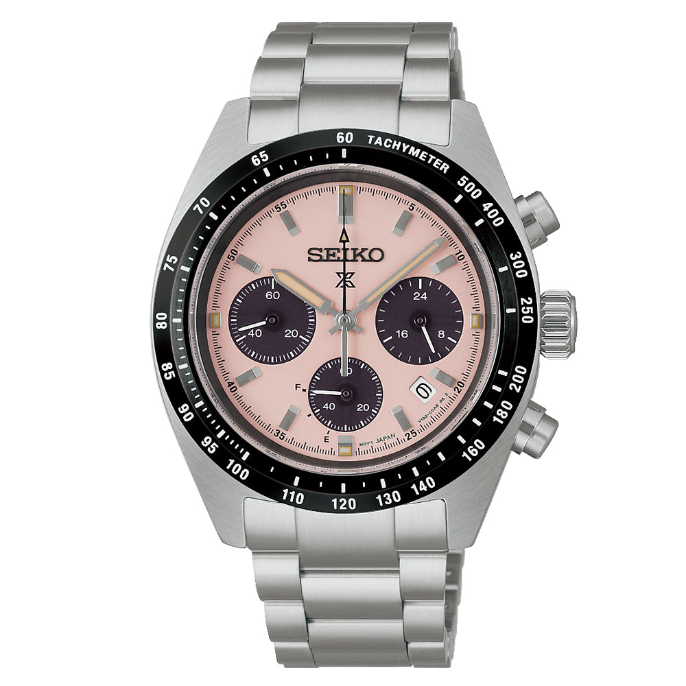 Seiko Prospex Speedtimer In Pale Pink Men's Watch