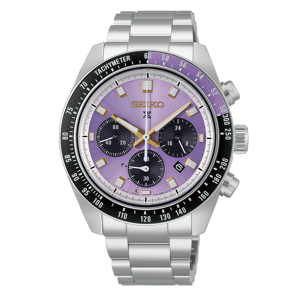 Seiko Anniversary Speedtimer Solar Chronograph Limited Edition in Purple Watch