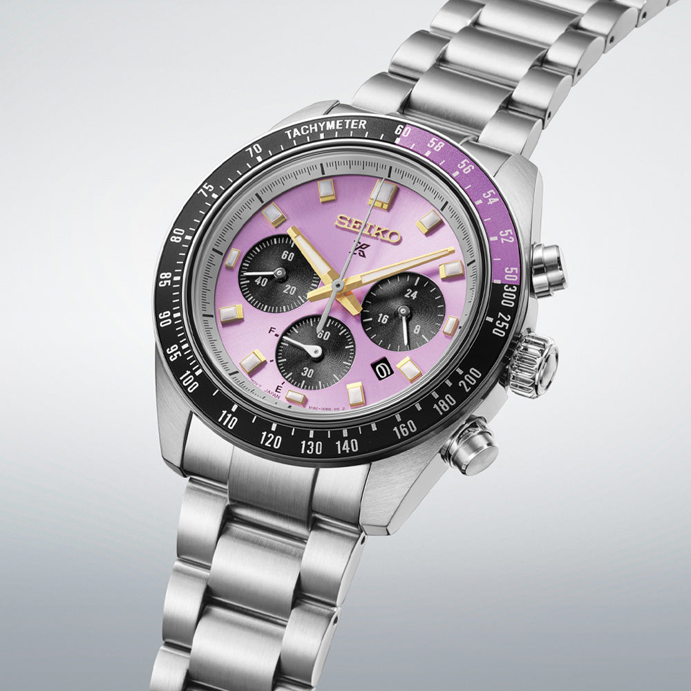 Seiko Anniversary Speedtimer Solar Chronograph Limited Edition in Purple Watch