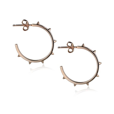Steff Soho Medium Spike Hoop Earrings - Steffans Jewellers