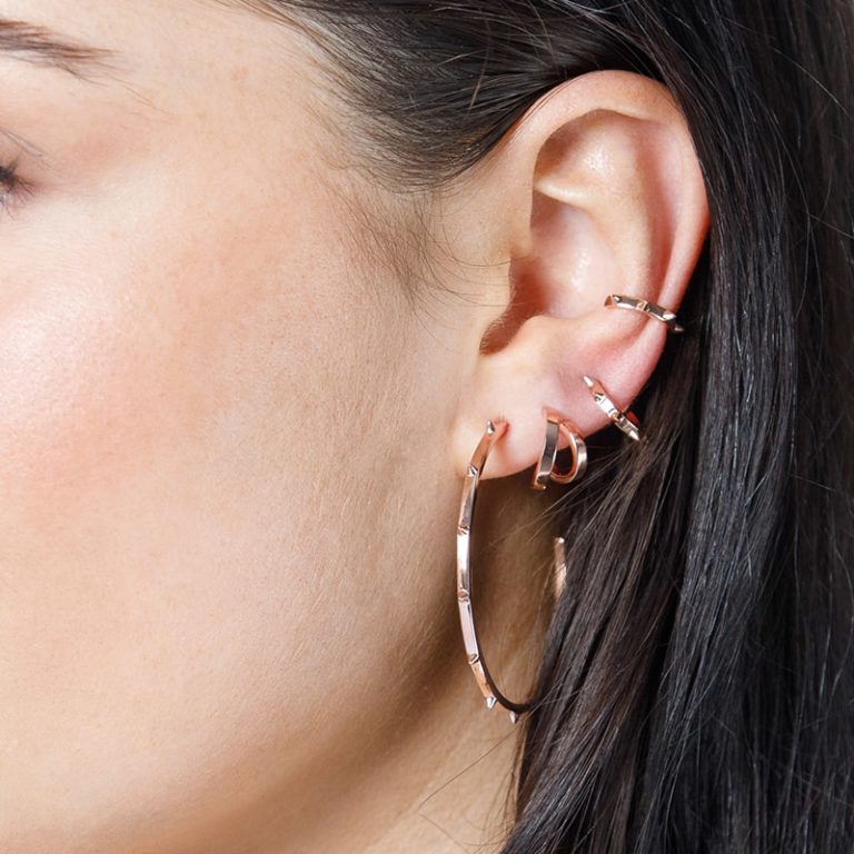 Steff Soho Small Spike Hoop Earrings - Steffans Jewellers