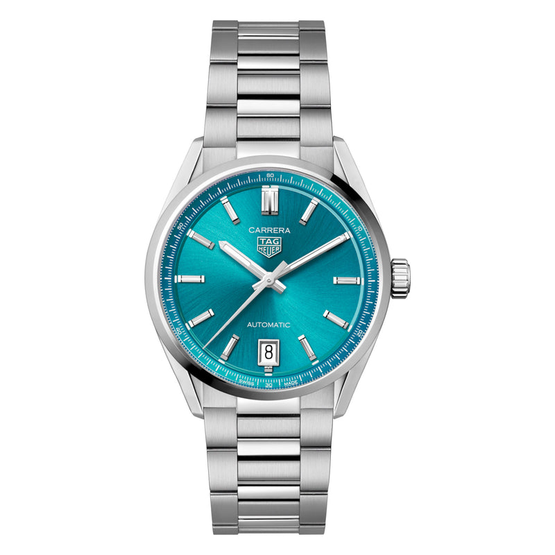 Tag Heuer Carrera Date Turquoise Dial Ladies Watch