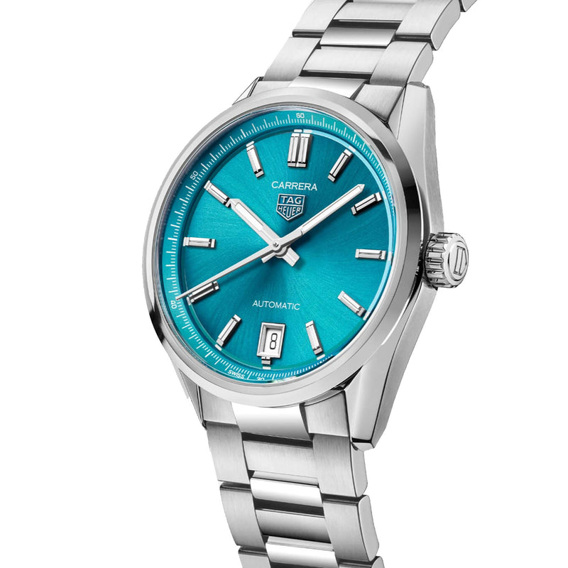 Tag Heuer Carrera Date Turquoise Dial Ladies Watch