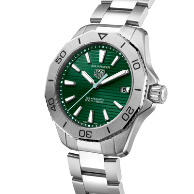 Tag Heuer Aquaracer Professional 200 Solargraph Green Dial Men's Watch