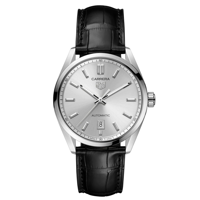 TAG Heuer Carrera Date 39mm Silver Dial Automatic Men&
