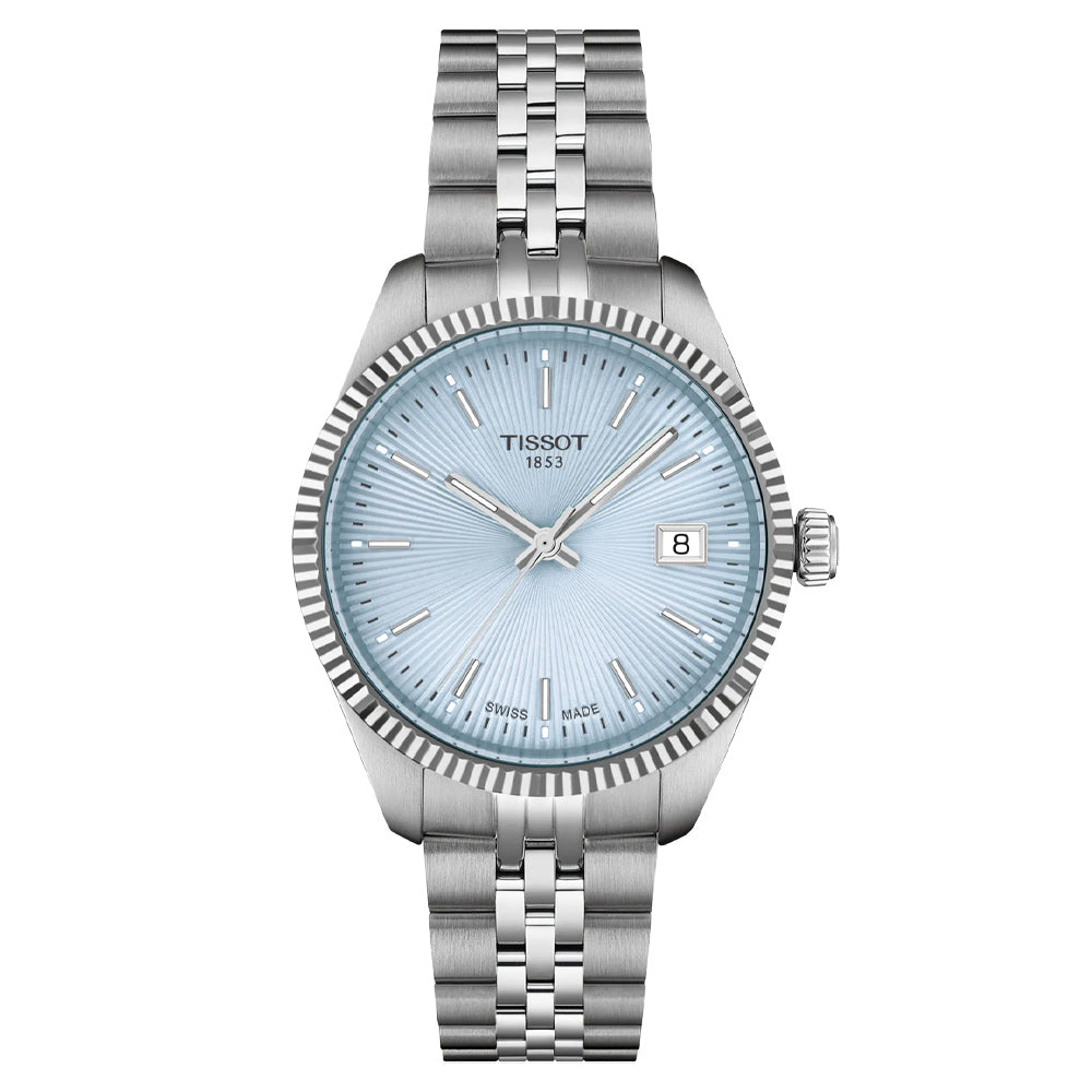 Tissot Ballade 34mm Light Blue Dial Ladies Watch