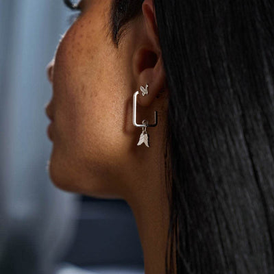 ChloBo New Silver Beginnings Stud Earrings