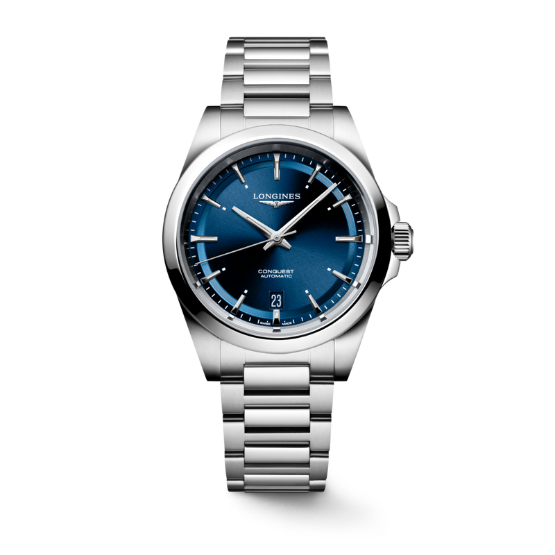 Longines Conquest 38mm Blue Automatic Mens Watch