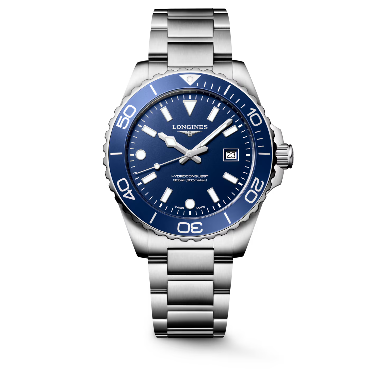 Longines HydroConquest 42mm Blue Dial Quartz Dive Men's Watch