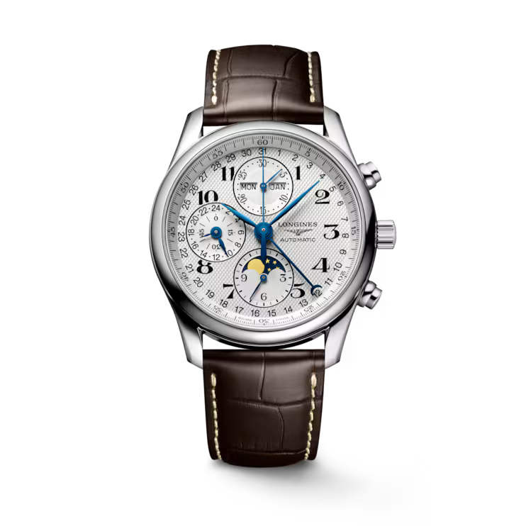Longines Master Collection Chrono Moonphase White Dial Men's Watch