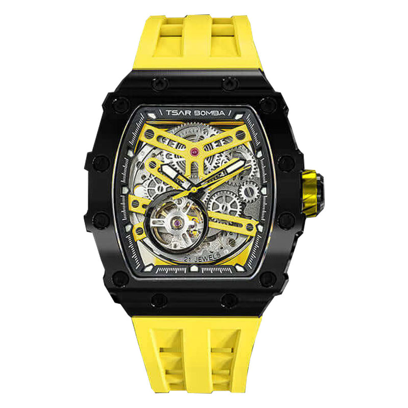 Tsar Bomba Elemental Series-Automatic Yellow Strap Men&