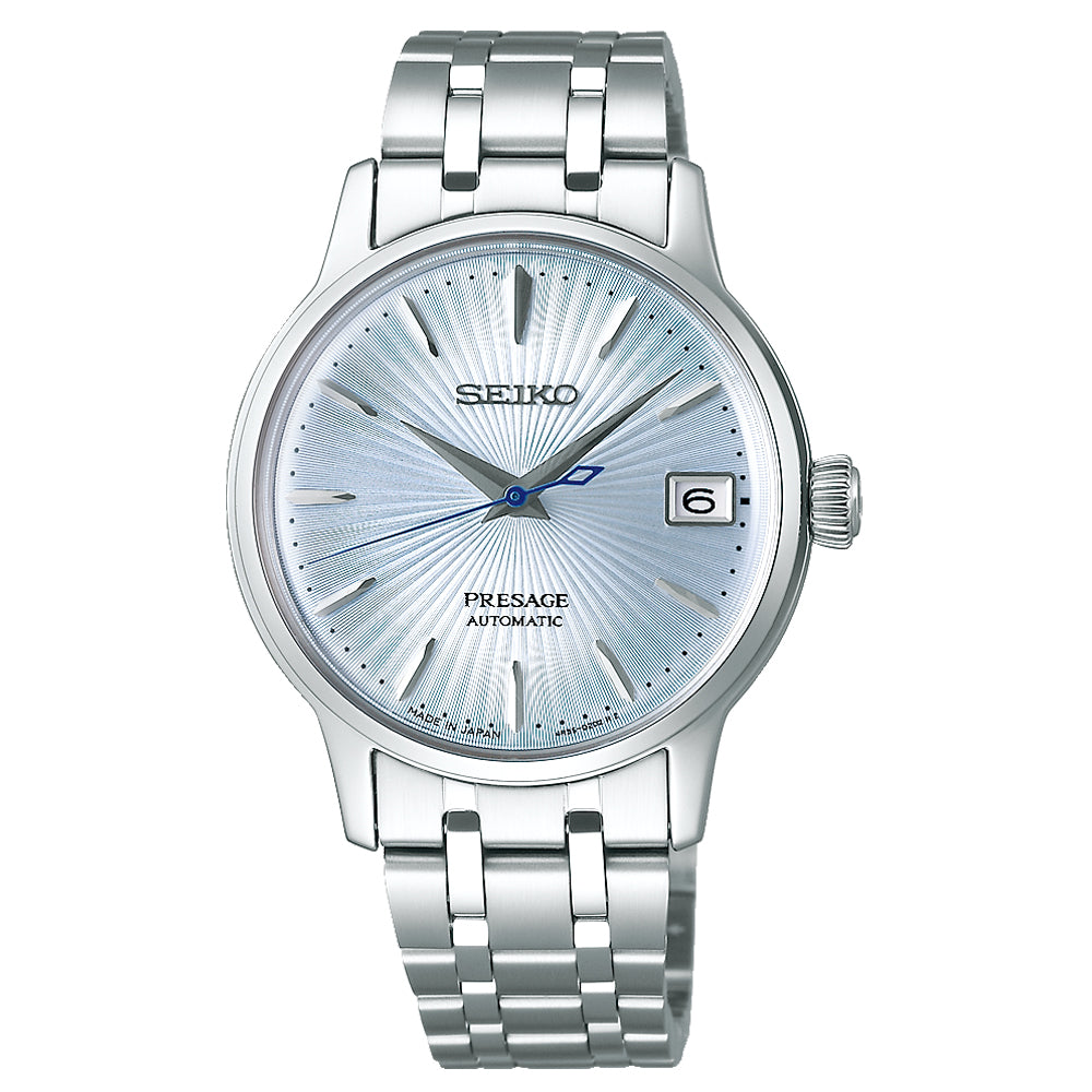 Seiko Light Blue Dial Presage Cocktail Time Ladies Watch