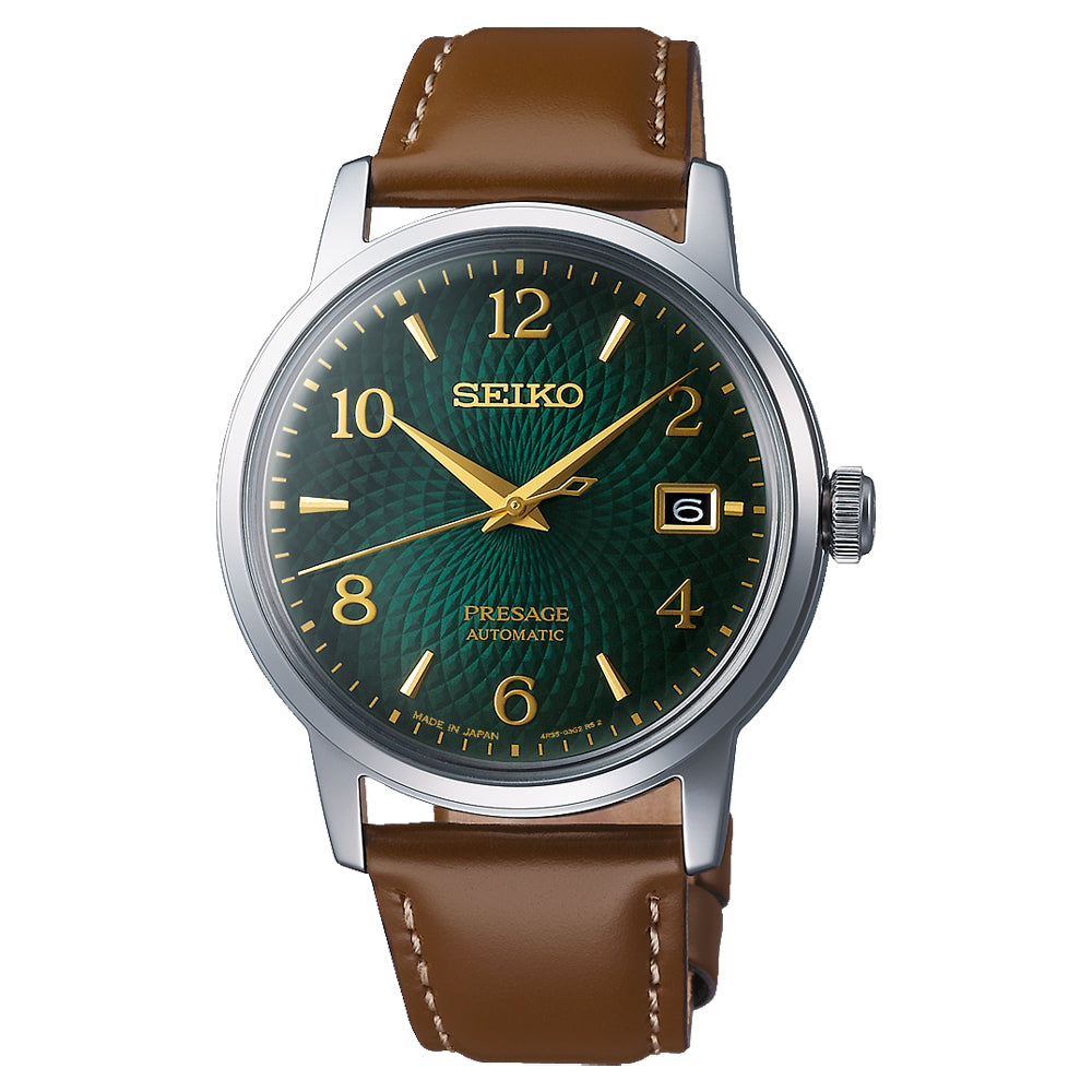 Seiko Green Dial Presage Cocktail Time ‘Mojito’ 38mm Men's Watch