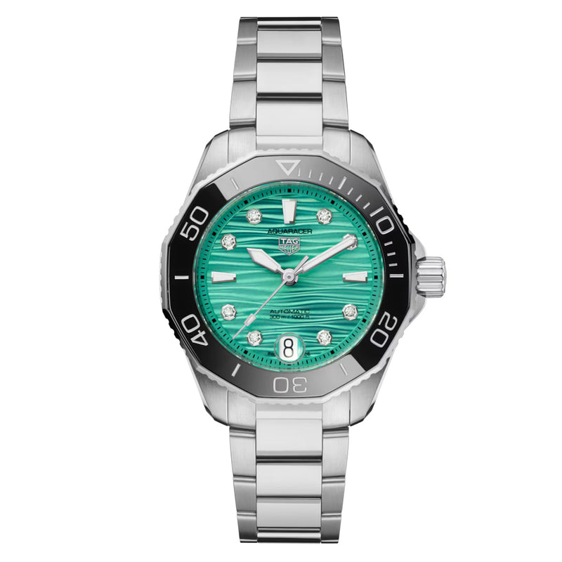 TAG Heuer Aquaracer 36mm Green Dial Automatic Ladies Watch