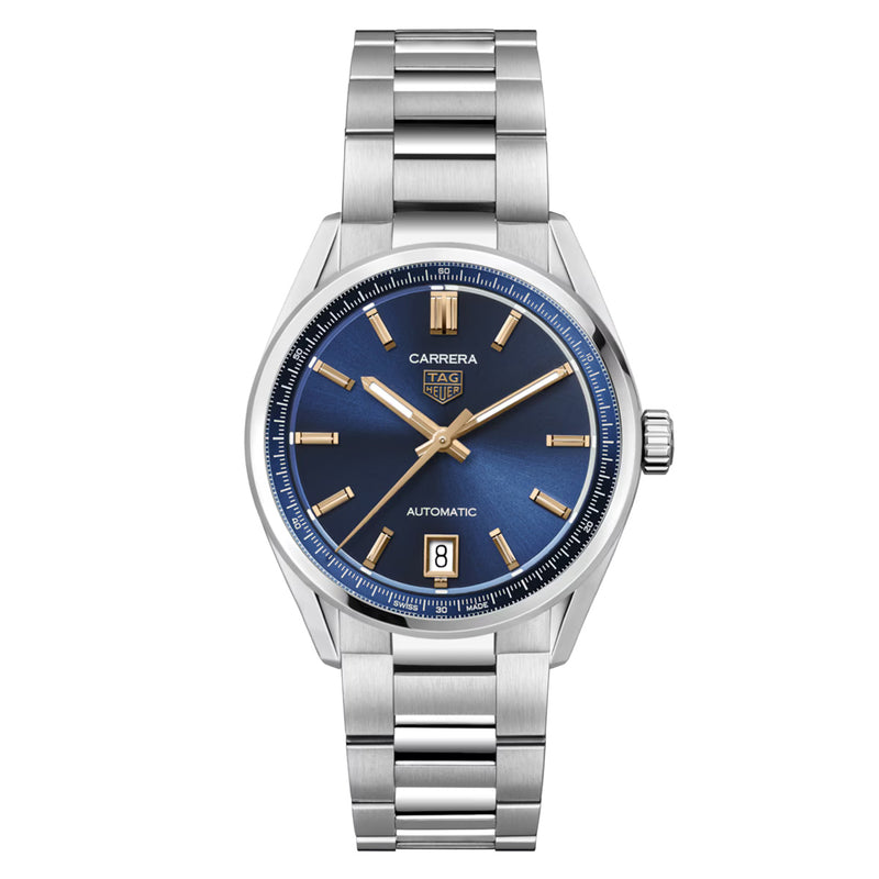 TAG Heuer Carrera Date 36mm Blue Dial Automatic Men&