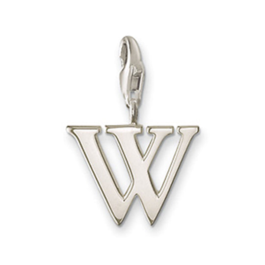 Thomas Sabo Sterling Silver Letter W Charm