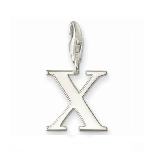 Thomas Sabo Sterling Silver Letter X Charm with lobster clasp
