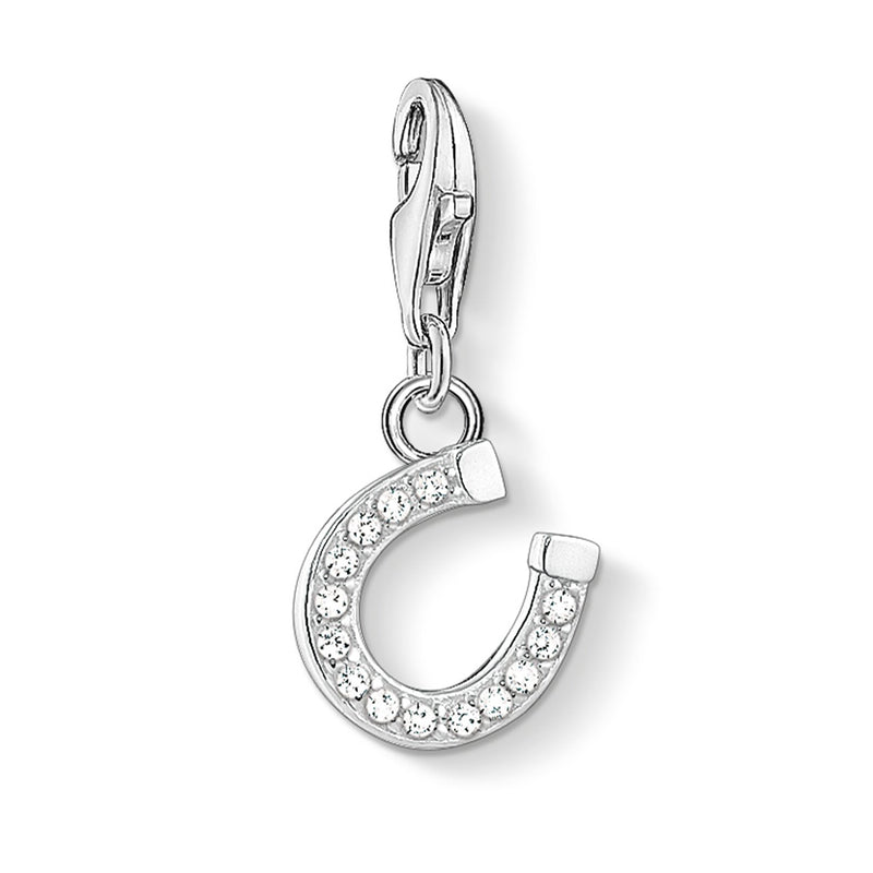 Thomas Sabo Sterling Silver & CZ Horseshoe Charm