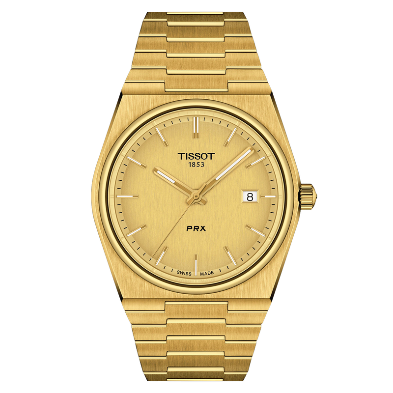 Tissot PRX 40mm Stainless Steel Gold Dial Men&