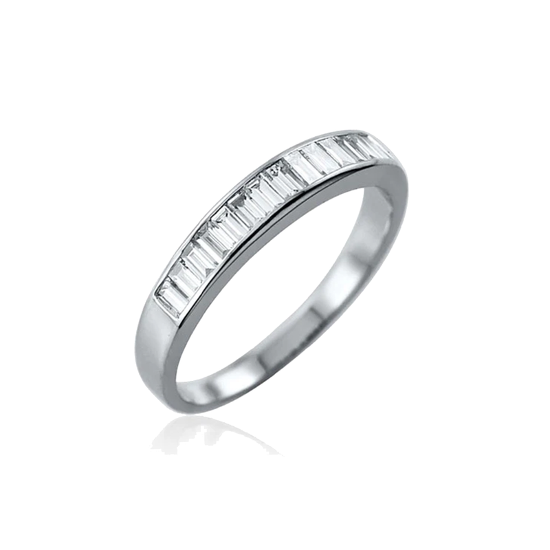 Steffans Baguette Cut Diamond Platinum Eternity Ring