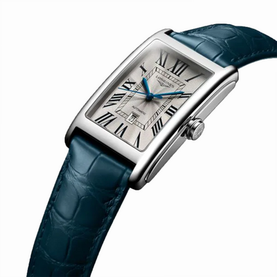 Longines DolceVita Ladies Blue Leather Strap Automatic Watch