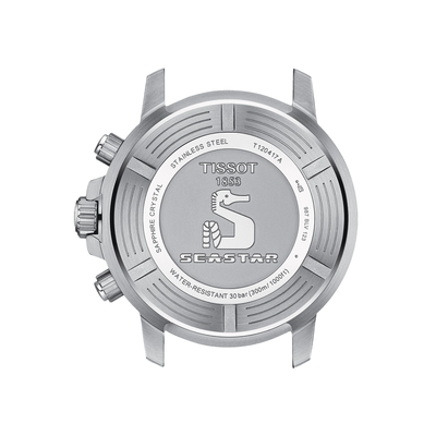 Tissot Seastar 1000 Chronograph 45.5mm Black Dial  Quartz Men's Watch