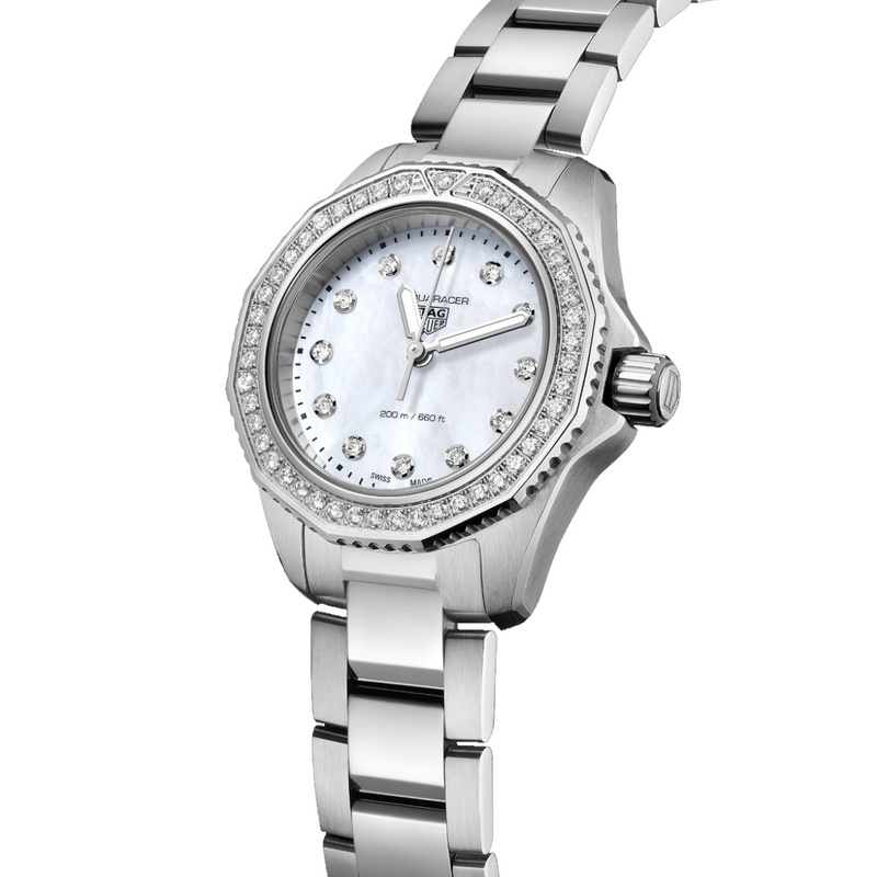 TAG Heuer Aquaracer Professional 200 30mm White Mother Of Pearl Dial Quartz Ladies Watch