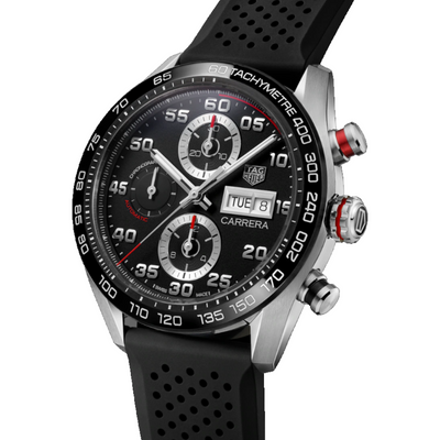 TAG Heuer Carrera 44mm Black Dial Automatic Chronograph Men's Watch