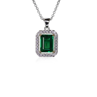 CARAT* London Eton Green Borderset Necklace - Steffans Jewellers