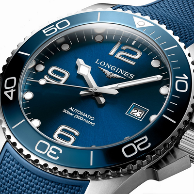 Longines HydroConquest Blue Ceramic & Stainless Steel Men's Watch