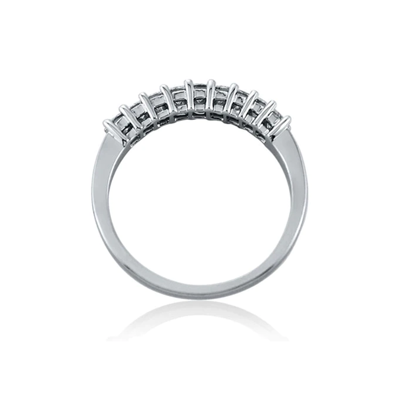 Steffans Princess Cut Diamond Platinum Eternity Ring