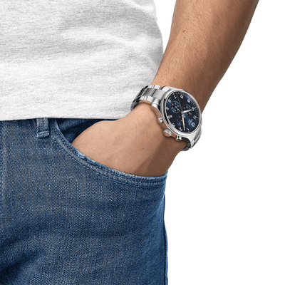 Tissot Chronograph XL Classic 45mm Blue Dial Quartz Men's Watch