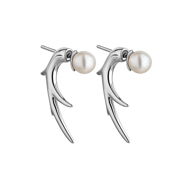 Shaun Leane Talon Hook Pearl Earrings