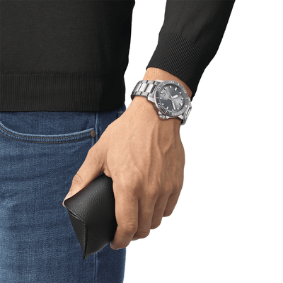 Tissot Seastar 1000 Powermatic 80 Grey Dial Men's Watch