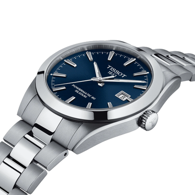 Tissot Gentleman Powermatic 80 Silicium 40mm Blue Dial Automatic Men's Watch