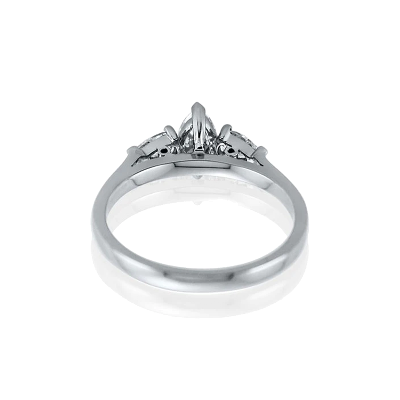 Steffans Marquise & Pear Shaped Diamond Platinum Engagement Ring