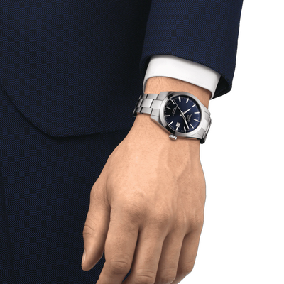 Tissot Gentleman Powermatic 80 Silicium 40mm Blue Dial Automatic Men's Watch