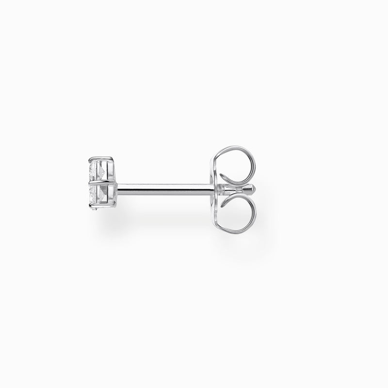 Thomas Sabo Single Ear Stud White Stones Silver