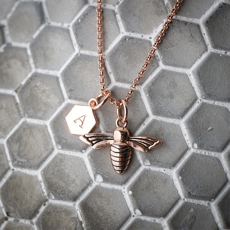 Steff Wildwood Personalised Bee Pendants