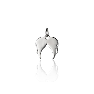Steff Silver Guardian Angel Wings Charm