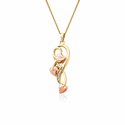 Clogau Tree of Life Diamond and Gold Pendant Necklace
