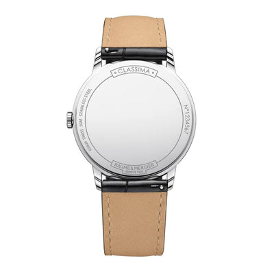 Baume & Mercier Classima 10323 40mm White Quartz Men's Watch Back - Steffans Jewellers