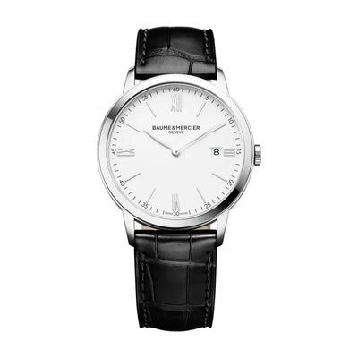 Baume & Mercier Classima 10323 40mm White Quartz Men's Watch - Steffans Jewellers