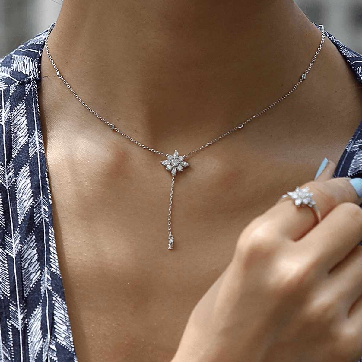 CARAT* London Camelia Drop Necklace - Steffans Jewellers