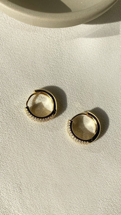 CARAT* London Dana Hoops Gold Vermeil Earrings - Steffans Jewellers