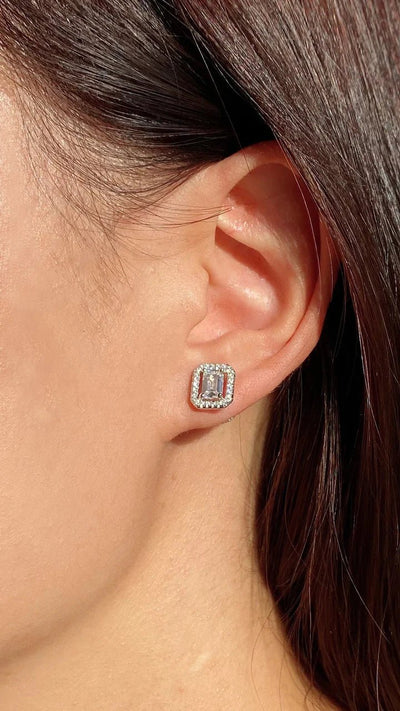 CARAT* London Eton Border Stud Earrings - Steffans Jewellers
