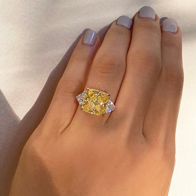 CARAT* London Gemma Canary Yellow Cocktail Ring - Steffans Jewellers