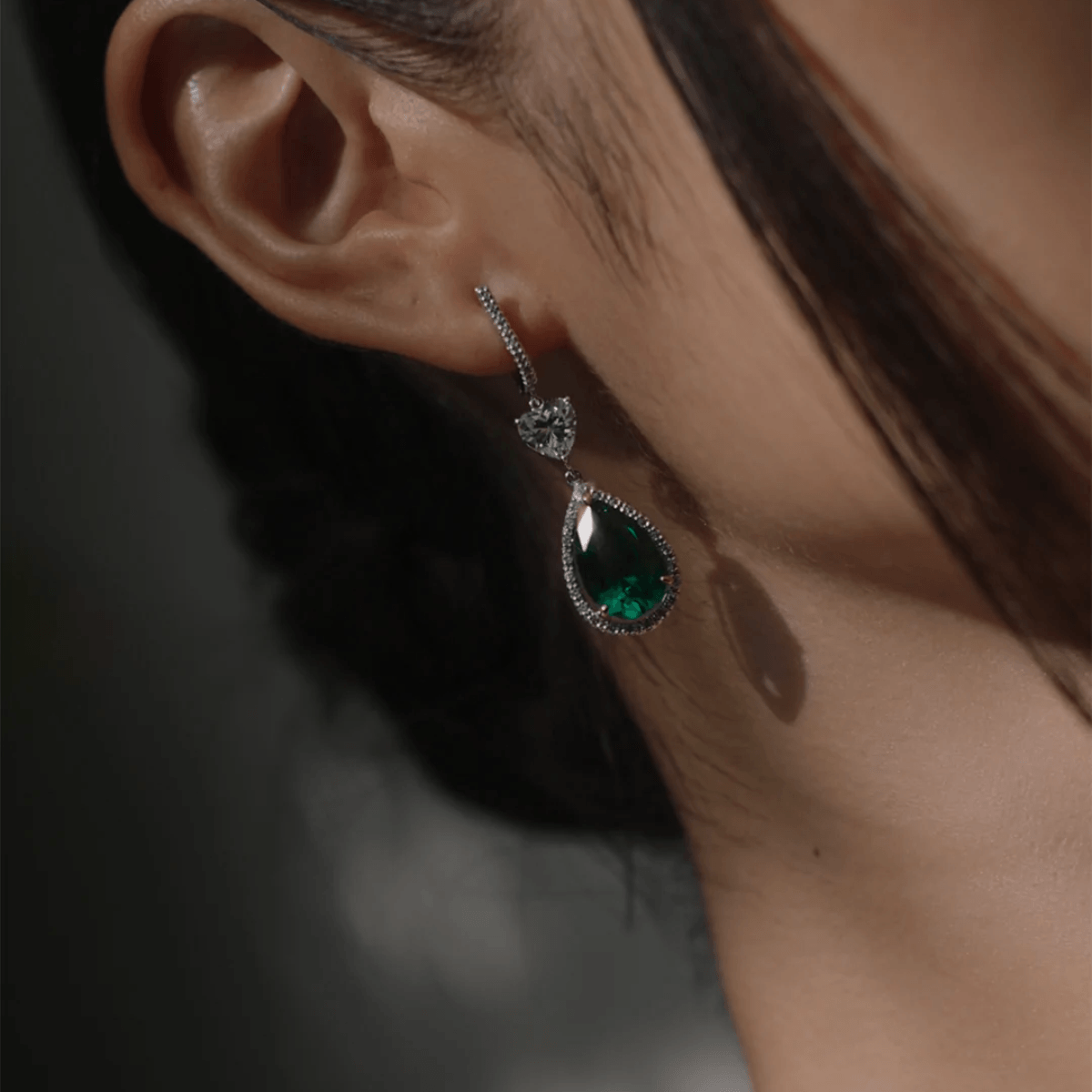 CARAT* London Ren Emerald Drop Earrings - Steffans Jewellers
