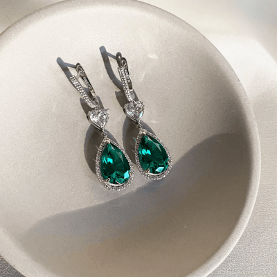 CARAT* London Ren Emerald Drop Earrings - Steffans Jewellers